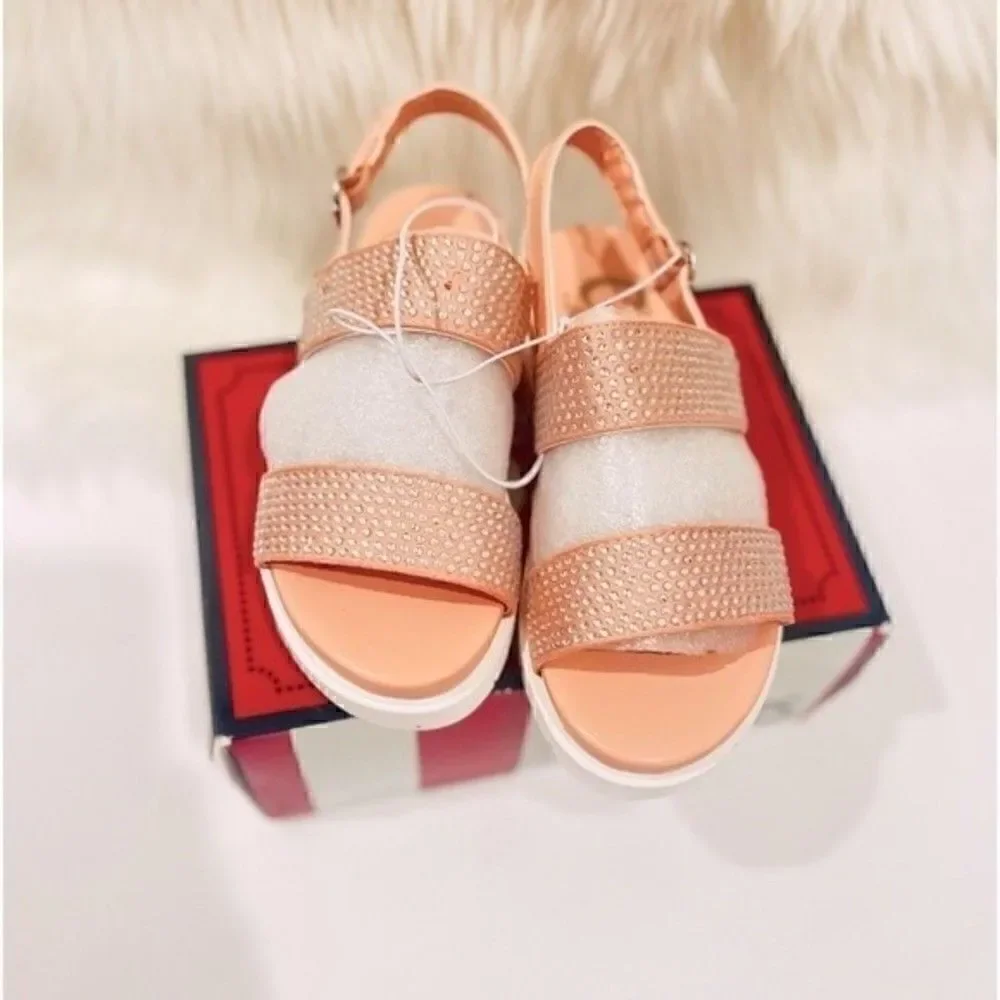 New Circus Sam Edelman blush Narcissa Jaz Ankle-Strap Sandals shoes size 5